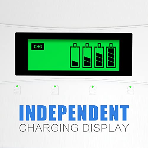 Deleepow 8 Aa Nimh Rechargeable Batteries 3300Mah - 1.2V High Capacity 1200 Cycles Precharged Double A Battery With Lcd Display Rechargeable Aa And Aaa Battery Charger #TOP5