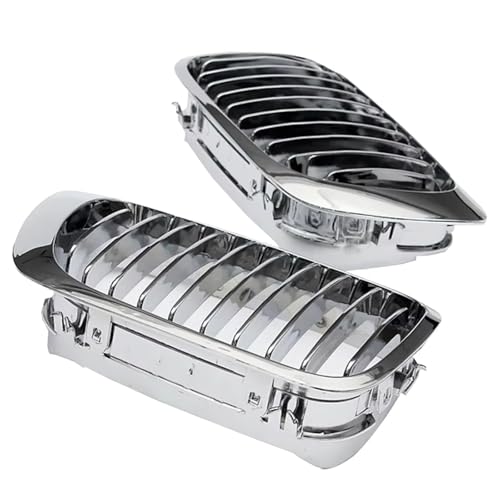 Parrilla delantera de riñón cromada para E46 M3 y Serie 3 2DR (99-06), pack de 2 piezas 5