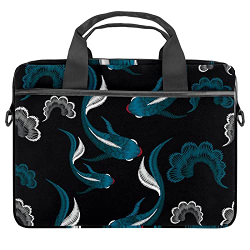 Sac ordinateur 13-14 pouces motif carpes koï pour le quotidien