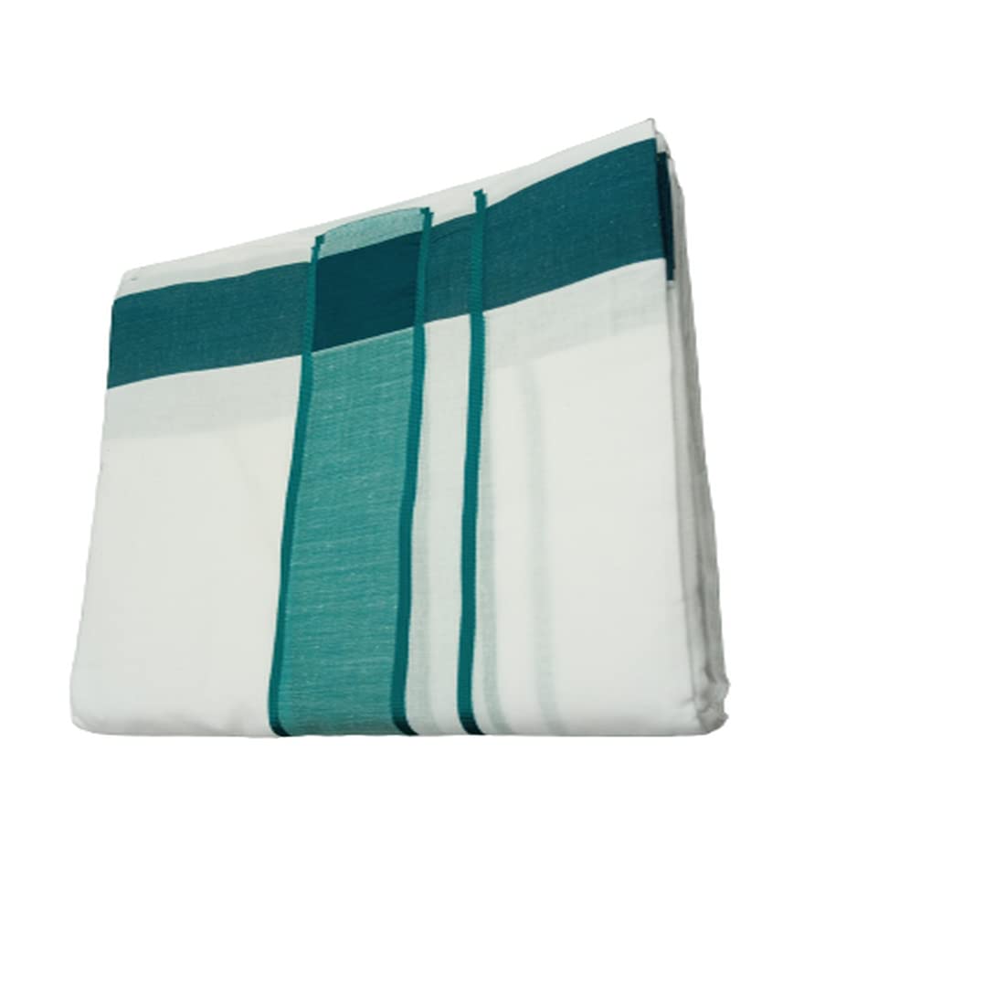 cotton colors Men's Traditional Pure Cotton Bleached White Dhoti Border Size 9X5 (or) 4.15 Mtr Dhoti with 2.30 Mtr Angavastram_SG057-picture-24