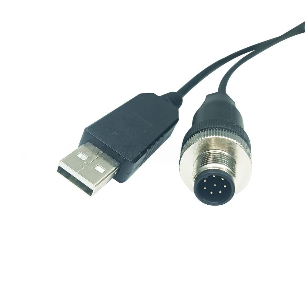 USB to M12 8-Pin Cable for METTLER Toledo ICS Scale, 1.8m RS232 Serial Data Line