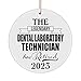 The Legendary Dental Laboratory Technician Has Retired 2023 Circle Ornament Retirement Gifts for Him Her Men Women Coworker Boss Friend Mom Dad Aunt Uncle from Daughter Son