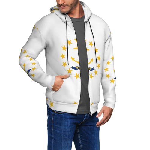Sweat à capuche homme Rhode Island idéal pour vos weekends