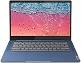 Lenovo IdeaPad Slim 3 Chromebook Mediatek Kompanio 520 14" (35.56cm) FHD IPS 250 Nits Chromebook (4GB/128GB EMMC Storage/Chrome OS/HD 720p Camera/2Wx2 Stereo Speakers/Abyss Blue/1.3Kg), 82XJ002LHA