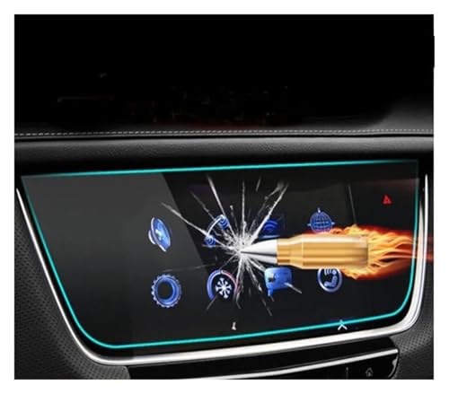 Écran protecteur verre trempé anti-rayures 9H pour navigation GPS Cadillac XT5