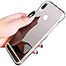 Produktbild Ysimee Spiegel Hülle Kompatibel mit Huawei P20 Lite TPU Hülle, Ultra-Slim Mirror Case TPU-Material Matter Silikon Schutzhülle, Dünne Handyhülle verspiegelt, Handy-Tasche Bumper Backcover, Silber