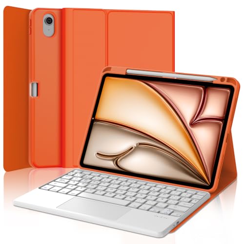 Teclado Bluetooth para iPad Air 11 M3 con Panel Táctil Preciso