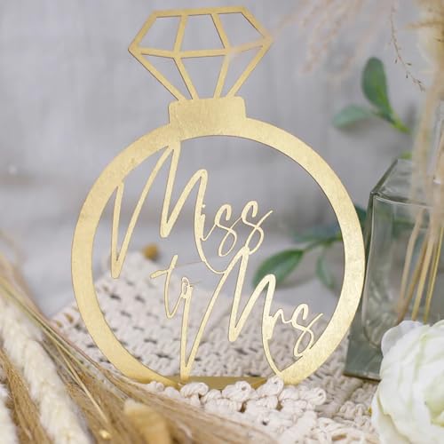 Miss To Mrs Table Sign Engagement Party Decorations Engaged Centerpiece Bridal Shower Decor Engaged Party Decorations Wedding Party Sign