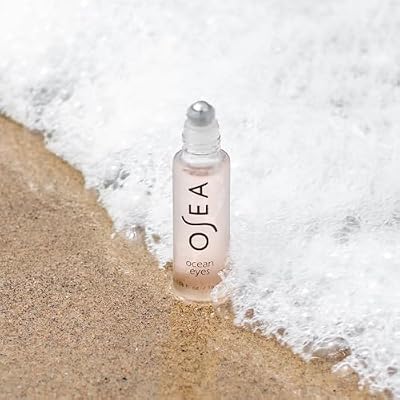 OSEA Ocean Eyes Age-Defying Eye Serum - For Dark Circles, Puffiness - Cooling Roller Ball Applicator - Hyaluronic Acid, Peptides - Clean Skincare - Vegan & Cruelty-Free Anti-Aging Under Eye Treatment