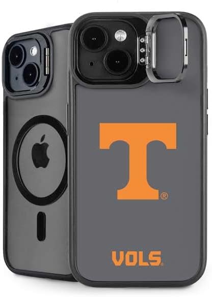 Skinit Kickstand Phone Case Compatible with iPhone 14 Plus - Officially Licensed University of Tennessee-Knoxville T Logo Vols on Gray Design