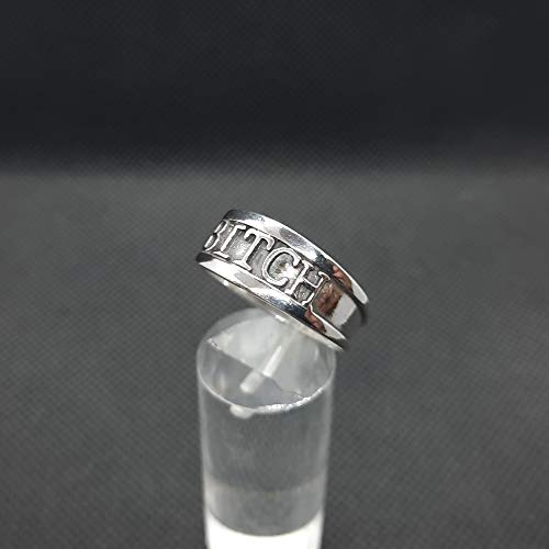 Bague en argent massif 925 BITCH : un bijou poinçonné aux finitions prestigieuses