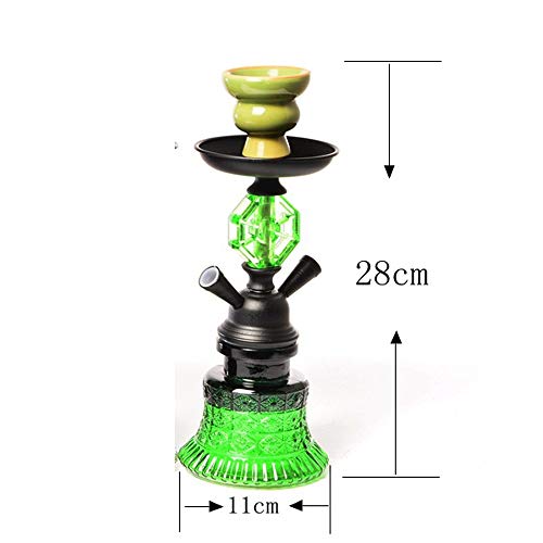 SSOLEREIT Wasser Bong Shisha Glasvase mit 2 Schlauch Beaker Bong Glas Wasser EIS Bubblers Handgemachte Hookahs for… – Bild 4