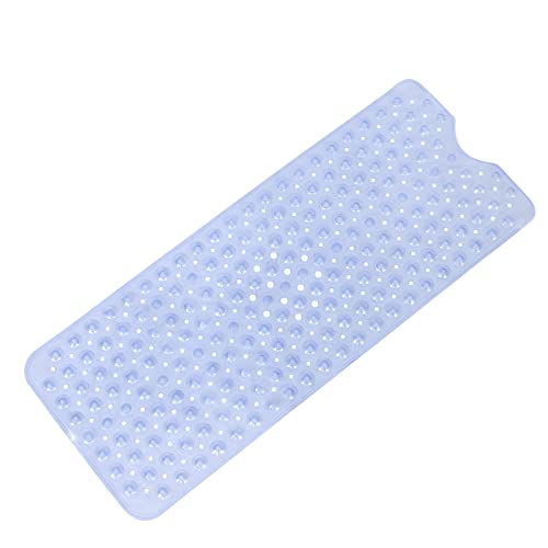 Kesntto Badewannenmatte Hautsensitiv, 100 x 40cm Extra Lange rutschfeste Badewanneneinlage - Duschmatte Antirutschmatte für sicheren Halt in der Badewanne Bath Mat Cover