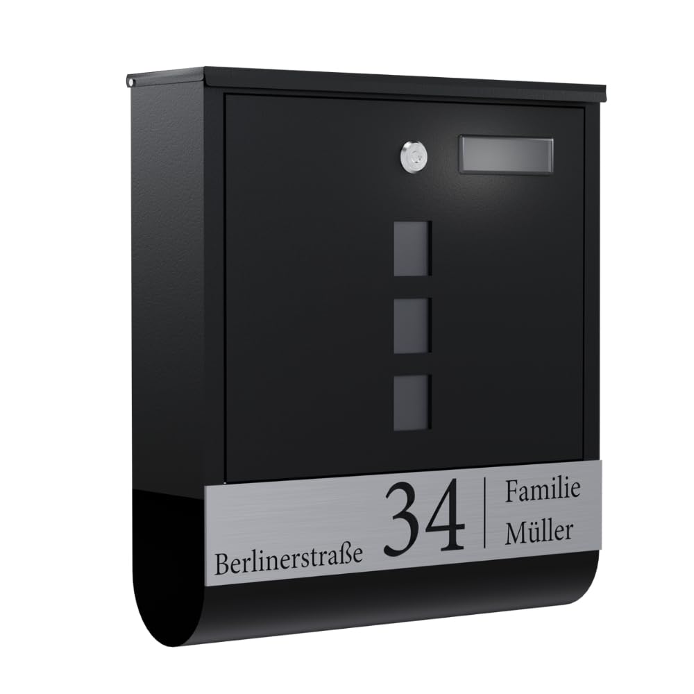 Cassetta Lettere Esterno Moderna Da Esterno ML-Design - Acciaio - Foto 3