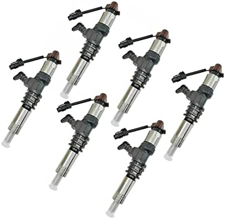 Nayuank 6pcs Common Rail Injector 095000-5450 ME302143 Compatible with Mitsubishi Fuso 6M60 Engine