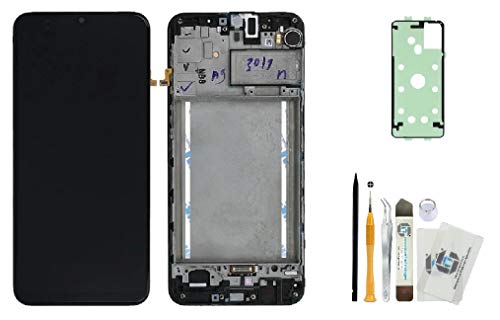 ITG® Originale Display Kit di Sostituzione Compatibile con Samsung Galaxy A21S (2020) SM-A217F Nero – Samsung LCD Touch Screen Originale (Service Pack) GH82-22988A + Adesivo “3M” + Strumenti