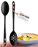SOLO LO MEJOR. Por demanda popular, hemos agregado un juego de 2 cucharas de silicona a nuestra galardonada línea de utensilios de cocina Seamless Series. Las cucharas están hechas con silicona de grado alimenticio, sin BPA y con certificación LFGB. Construidos para resistir el calor, estos utensilios de cocina esenciales son resistentes al calor hasta 315° C, lo que significa que nunca derretirá sus cucharas favoritas.