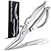 Forbici da Cucina Acciaio Inox Trinciapollo Professionale Forbice Cucina Argento immagine