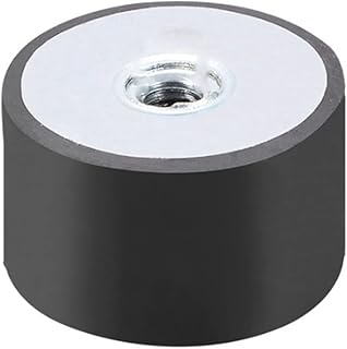 GTPBAO Stud Bushing 1PCS M8 M10 M 12 Female Rubber Mount, Vibration Isolators Mounts ï¼Œ Replaces Anti Vibration Pads Flat Base Block Threaded Isolator (Size : Size 2)