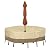Classic Accessories Veranda Water-Resistant 60 Inch Round Patio Table & Chair Set Cover with Umbrella Hole, Pebble, Outdoor Table Cover