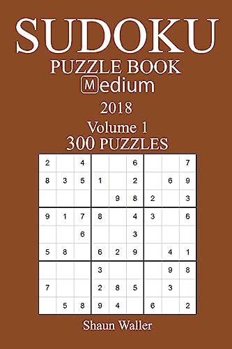 300 Medium Sudoku Puzzle Book - 2018
