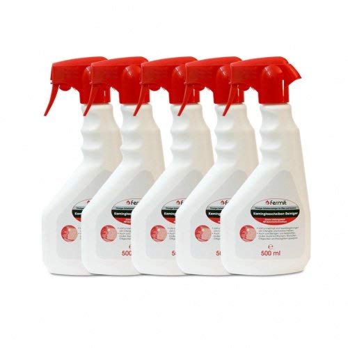 Fermit Kaminscheibenreiniger 5x 500 ml Scheibenreiniger Kaminreiniger Glas Reiniger