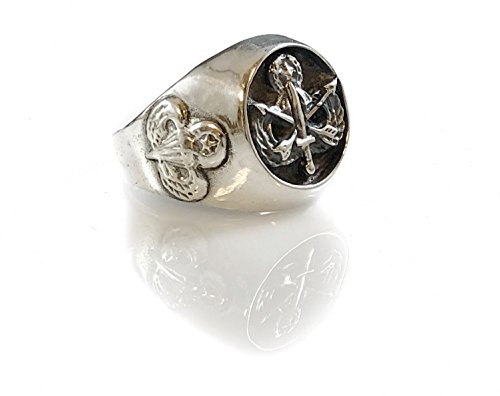 WWII US Army Parachutist Special Forces Solid Sterling Silver 925 Ring