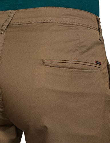 Image of Spykar Mens Cotton Olive Solid Trousers