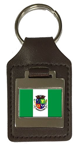 Porte-clés en cuir gravé Miracema City, le cadeau idéal pour les amoureux de Rio