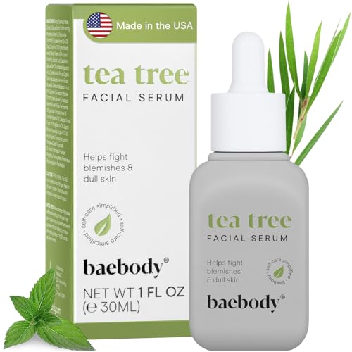 Baebody Critically Acclaimed Tea Tree Oil for Skin & Face Serum with Retinol, Vitamin C, Rosehip Oil,...