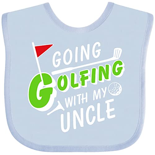 inktastic Going Golfing with My Uncle- Kids Golf Baby Bib