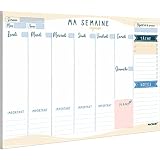 PACKLIST Planning Semaine - Planificateur A4, Agenda Planner Semainier...