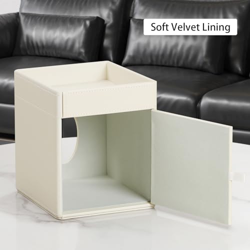 Cretkhp PU Leather Tissue Box Cover Square Tissue Box Holder Tissue Holder by Cretkhp - Used condition - Image 4