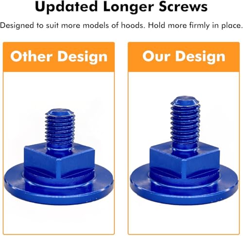 Image of Welding Hood Fasteners Pipeliner- Headgear Replacement Parts Helmet Accessories- Aluminum Longer Screws(Knurled-Bule)