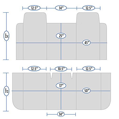 Beige Dotted Cloth Stickshift Regal Design 1Pc Bench Seat Covers For Pickup #TOP3
