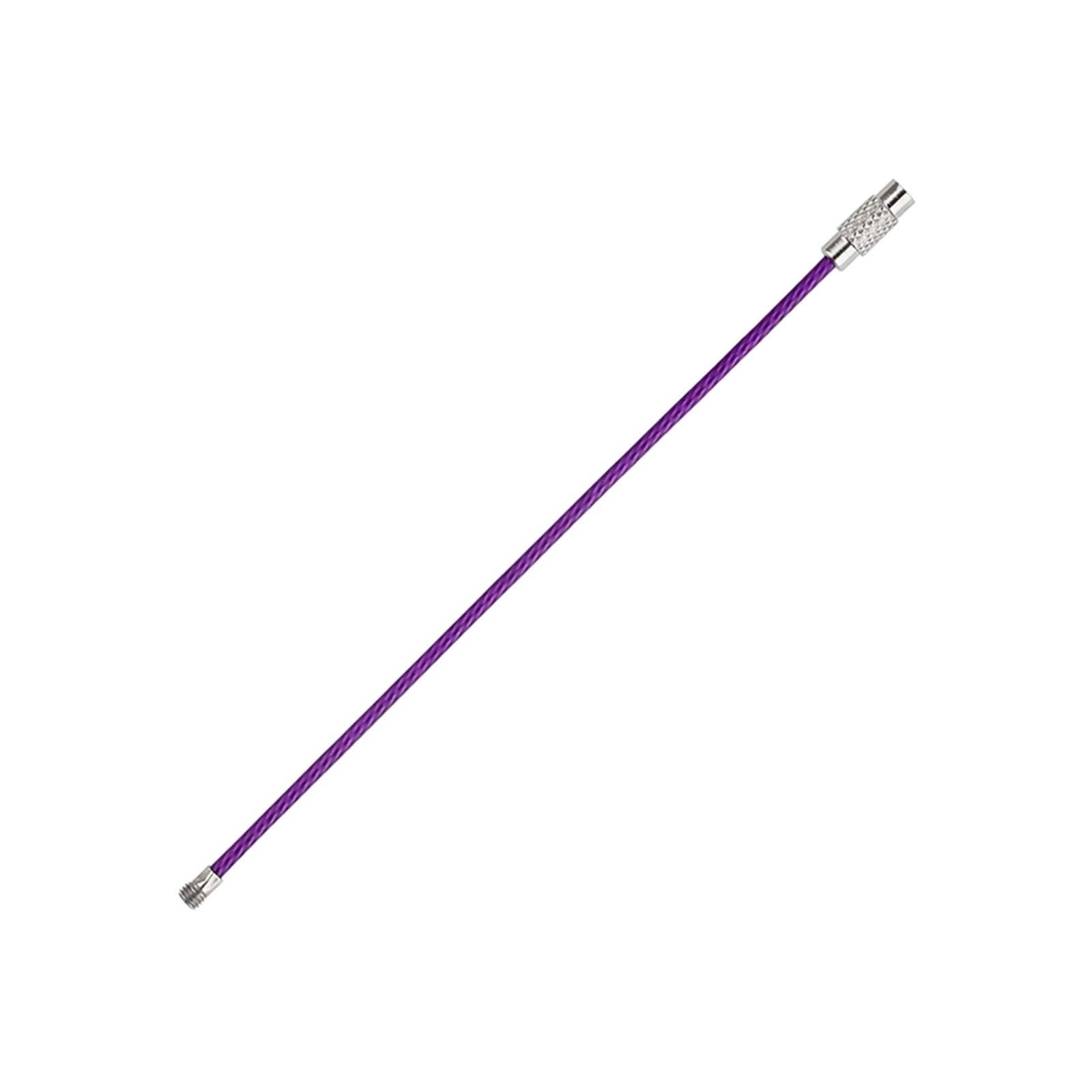 5 szt. Drut ze stali nierdzewnej brelok do kluczy z pętlą na kabel śruba blokująca lina uchwytem klucze narzędzia zewnętrzne | Purple