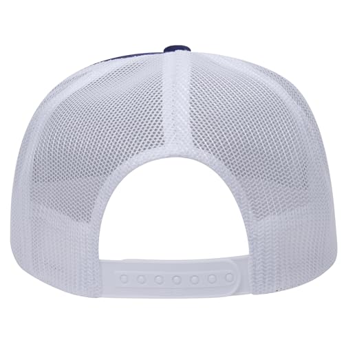 Image of OTTO Polyester Foam Front 5 Panel High Crown Mesh Back Trucker Hats in 97, Bulk, Wholesale