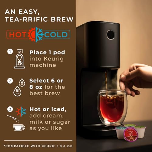 Gya Tea Co KCU-EVC-024P Evening Calm Tea K Cups For Keurig (24 Ct) - 4 Flavors Smooth Tea K Cups For Keurig -Vanilla Chai thumb #5