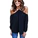 Strapless T-shirt,Laimeng Women Fashion Irregular Strapless Off Shoulder Chiffon T-shirt