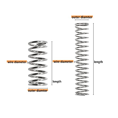 dianrui 300pcs compression springs assortment kit 23 different sizes small spring 304 stainless steel mechanical mini springs for diy repair project