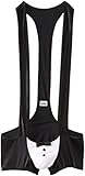 Raveware Lingerie Men's Tuxedo Suspender Trunks.