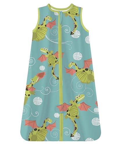 Image of TotAha Vintage Dragons Toddler Sleep Sack 2T-3T-4T,0.5 TOG Lightweight, Stretchy, Silky Sleep Bag, Buttery Soft Wearable Blanket Baby Sleeping Sacks With 2-way Safe Zipper
