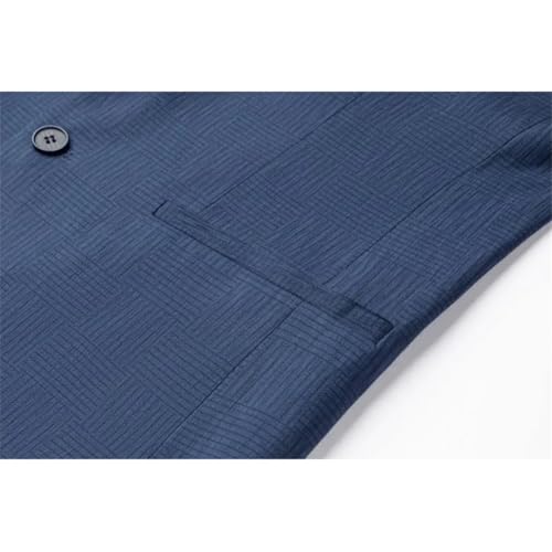 Men Loose Buttons Work Coat Spring Autumn Business Casual Blazer Formal Lapel Thicked Outwear4