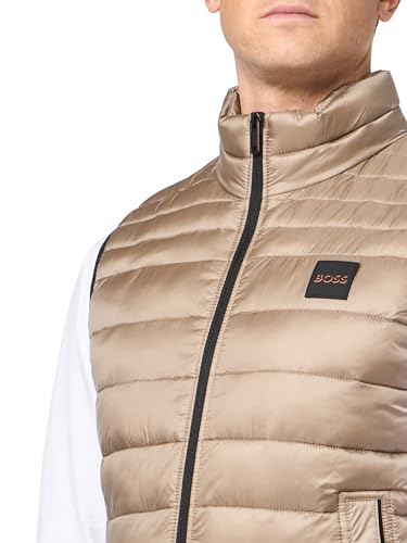 Image of BOSS Men's Lightweight Nylon Patch Logo Puffer Vest