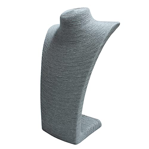 Necklace Display Busts - Natural Grass Finish. Jewellery Store, Necklace, Pendant & Chain Displays (G71+) (1, Extra Large (38cm))