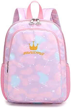 Amazon Co Jp リュックサック キッズ リュック かばん ゆめかわいい グラデーション オーロラカラー 刺繍 女の子 収納 幼稚園 保育園 ポケット メッシュ 軽量 子ども ファッション おしゃれ パープル 服 ファッション小物