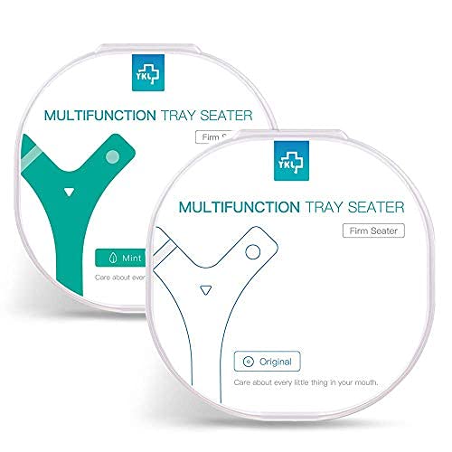 Y-Kelin Y-Shaped Aligner Chewies for Invisalign Trays Aligner Trays Seater-Orthodontic Teeth Chewies (Green Hard + White Hard)