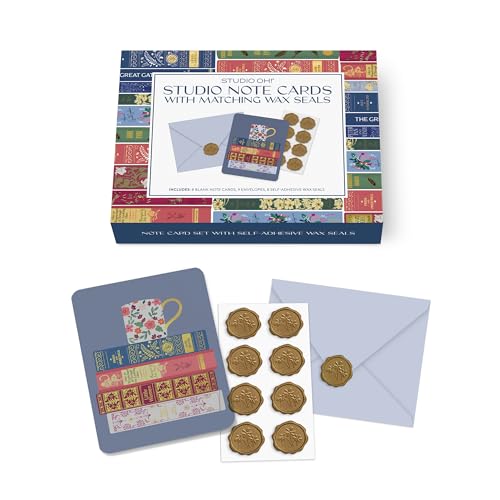 Image of Studio Oh! Blank Note Cards with Envelopes and Wax Seals, Boxed Stationery Set, All Occasion Cards for Thank You Notes, Letters, Gifts and Keepsakes, Fully Booked