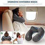 Rewondah Inflatable Travel Pillow for Sleeping Airplane - Inflatable Neck Pillow for Traveling on Plane with Washable Cover, Blow up Neck Travel Pillow for Airplanes, Cars - Portable and Comfortable - Image 3
