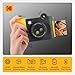Kodak Smile+ 2-in-1 Digital Instant Print Camera & Wireless Bluetooth Photo Printer - 10MP, Special-Effect Rotating Lens, Zink 2x3” Sticky-Back Photos, Print via Fun App from Smart Devices - Black